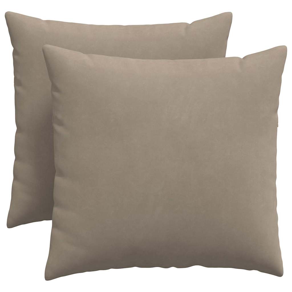 Μαξιλάρι Καναπέ 2 pcs Taupe 50 x 50 cm ύφασμα