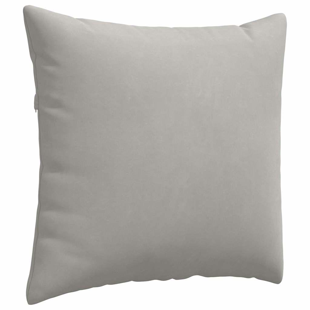Μαξιλάρι Καναπέ 2 pcs Ανοιχτό γκρι 50 x 50 cm ύφασμα