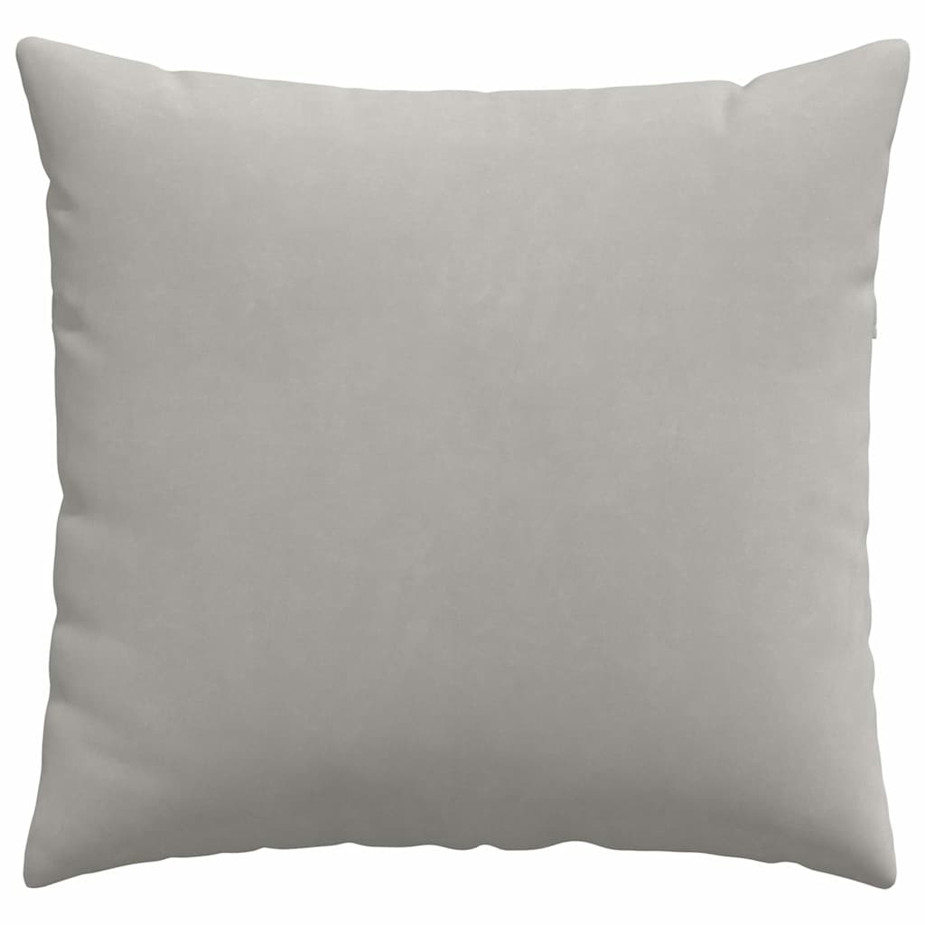 Μαξιλάρι Καναπέ 2 pcs Ανοιχτό γκρι 50 x 50 cm ύφασμα