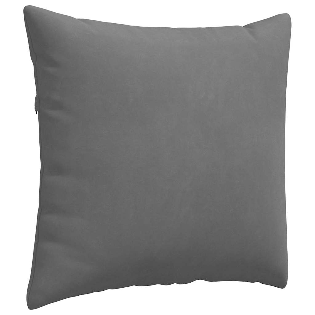 Μαξιλάρι Καναπέ 2 pcs Σκούρο Γκρι 50 x 50 cm ύφασμα