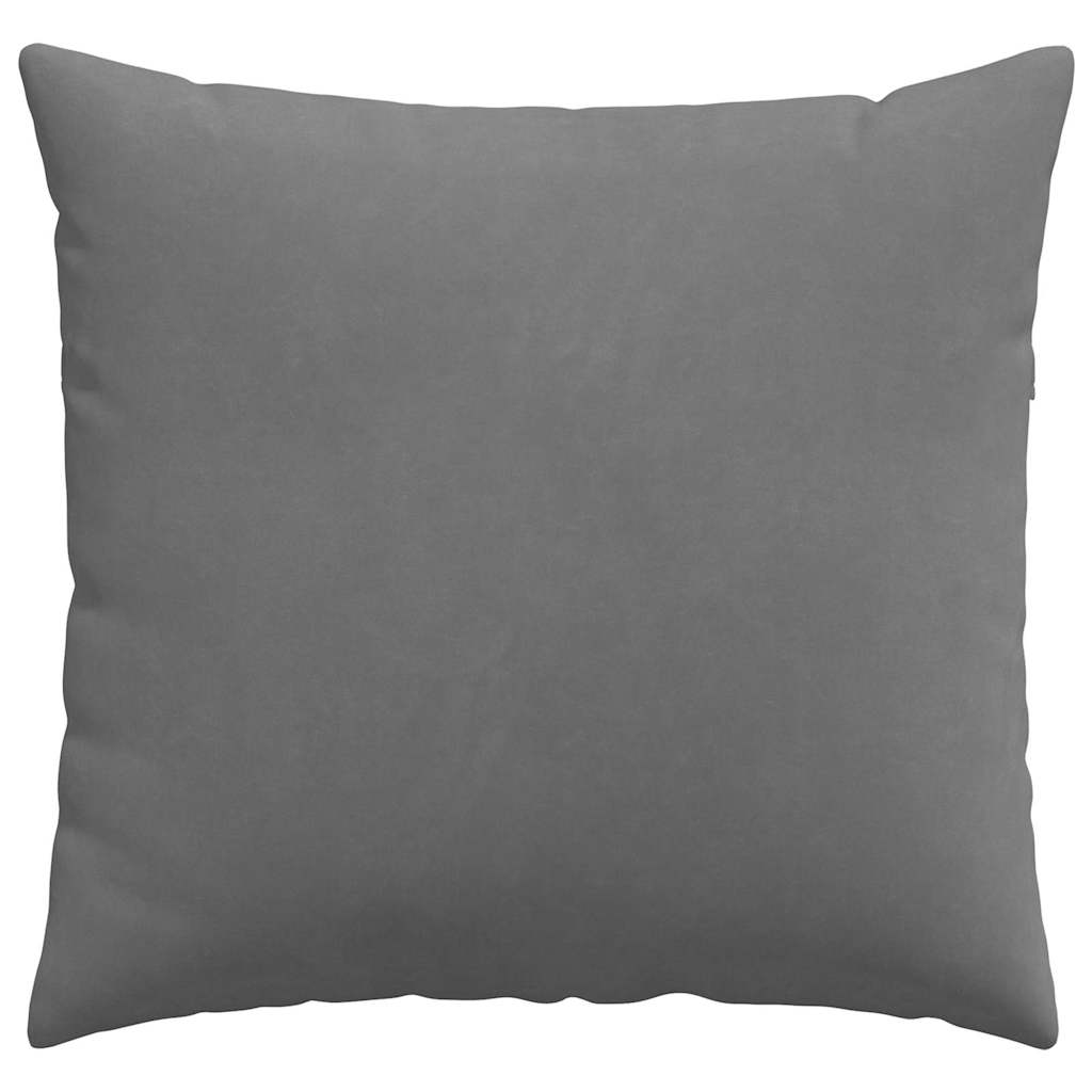 Μαξιλάρι Καναπέ 2 pcs Σκούρο Γκρι 50 x 50 cm ύφασμα
