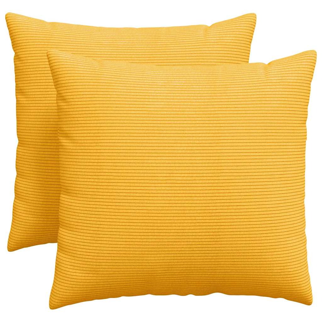 Μαξιλάρι Καναπέ 2 pcs Απαλό Κίτρινο 50 x 50 cm