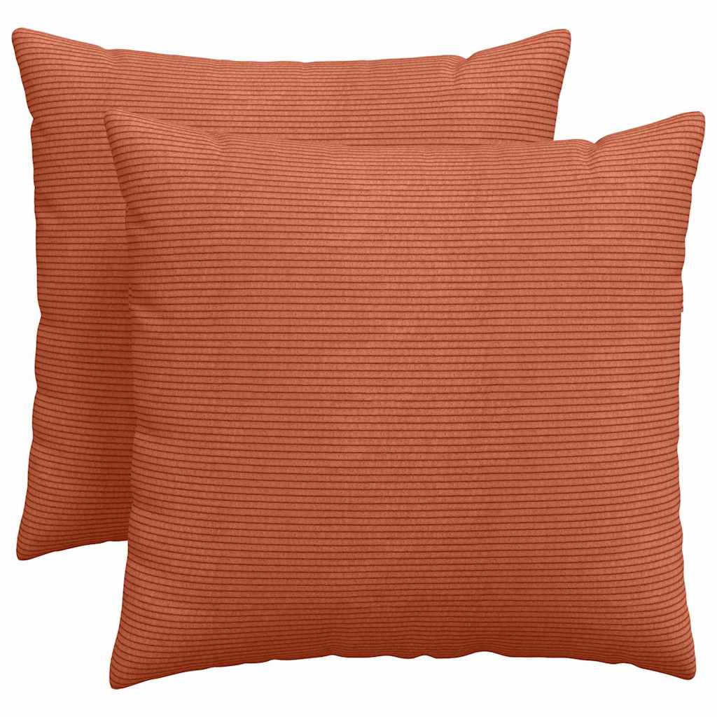 Μαξιλάρι Καναπέ 2 pcs Κόκκινο Πορτοκαλί 50 x 50 cm
