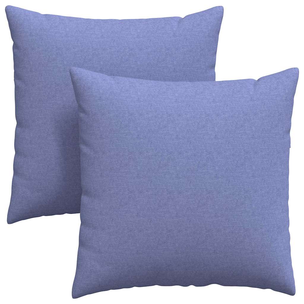 Μαξιλάρι Καναπέ 2 pcs Μπλε τζην 60 x 60 cm ύφασμα