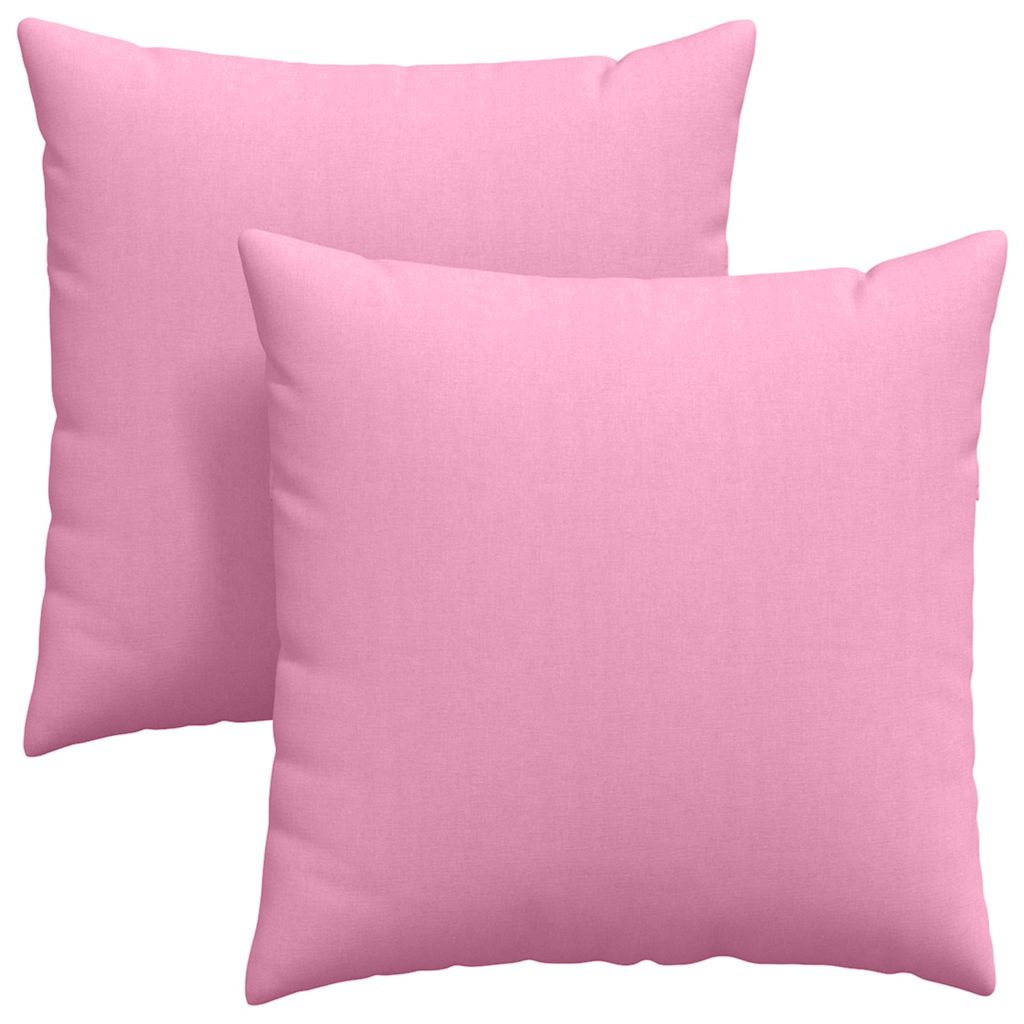 Μαξιλάρι Καναπέ 2 pcs Ροζ 60 x 60 cm ύφασμα
