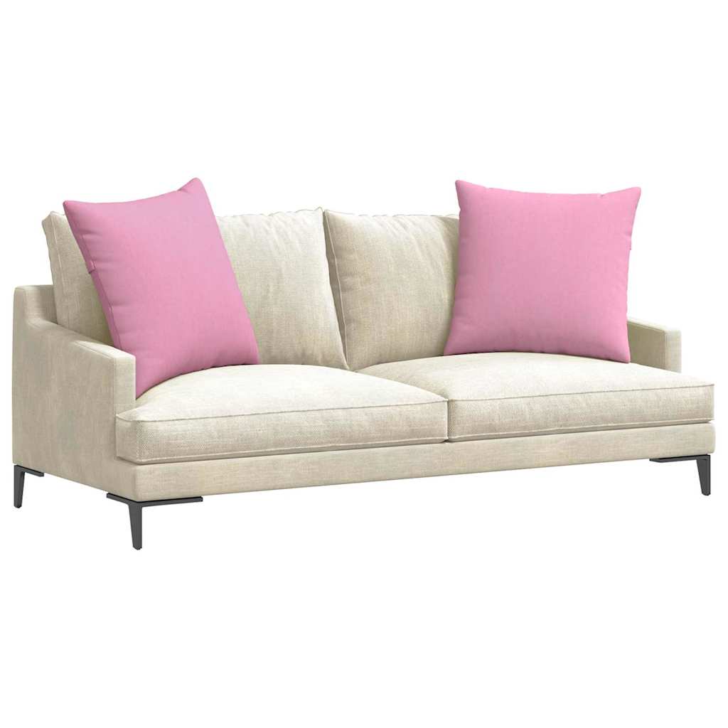 Μαξιλάρι Καναπέ 2 pcs Ροζ 60 x 60 cm ύφασμα
