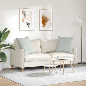 Μαξιλάρι Καναπέ 2 pcs Ανοιχτό γκρι 60 x 60 cm