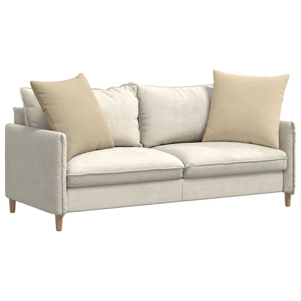 Μαξιλάρι Καναπέ 2 pcs Κρεμ 60 x 60 cm ύφασμα