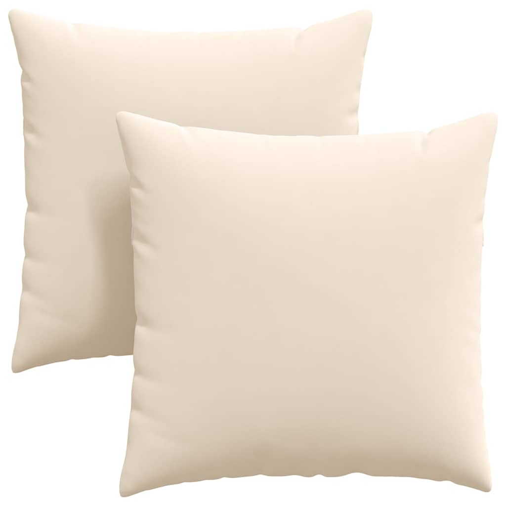 Μαξιλάρι Καναπέ 2 pcs Μπεζ 60 x 60 cm ύφασμα