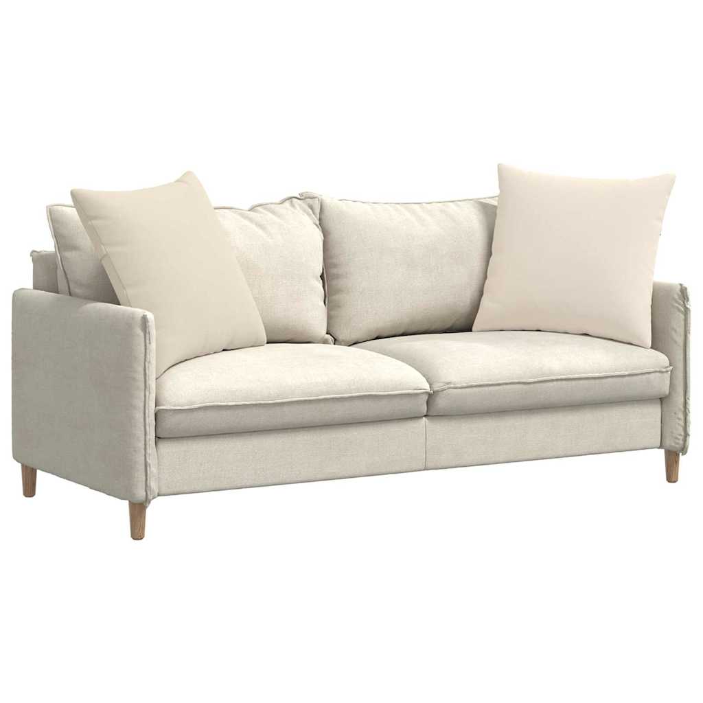 Μαξιλάρι Καναπέ 2 pcs Μπεζ 60 x 60 cm ύφασμα
