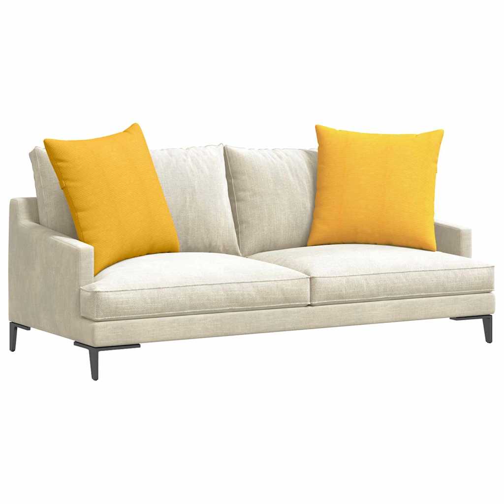 Μαξιλάρι Καναπέ 2 pcs Απαλό Κίτρινο 60 x 60 cm