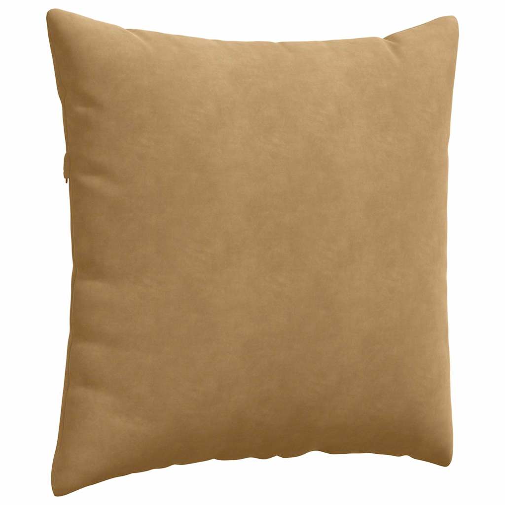 Μαξιλάρι Καναπέ 2 pcs Καφέ 80 x 80 cm Υφασμάτινο Κορντουρά