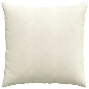 Μαξιλάρι Καναπέ 2 pcs Κρεμ 80 x 80 cm Υφασμάτινο Κορντουρά