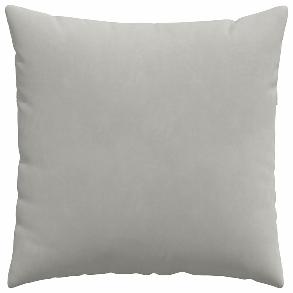 Μαξιλάρι Καναπέ 2 pcs Ανοιχτό γκρι 80 x 80 cm ύφασμα