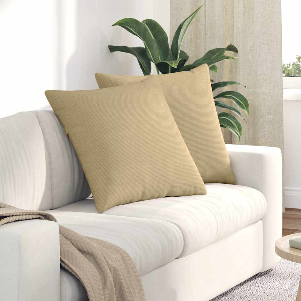 Μαξιλάρι Καναπέ 2 pcs Γκρι Πράσινο 80 x 80 cm