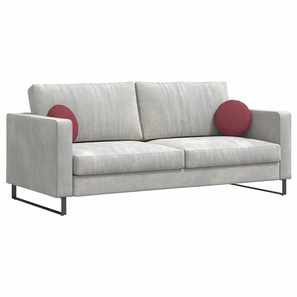 Μαξιλάρια καθισμάτων 2 pcs Κόκκινο Ø30 x 13 εκ ύφασμα