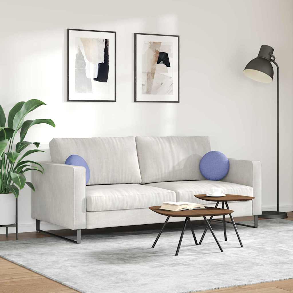 Μαξιλάρια καθισμάτων 2 pcs Μπλε τζην Ø30 x 13 εκ ύφασμα