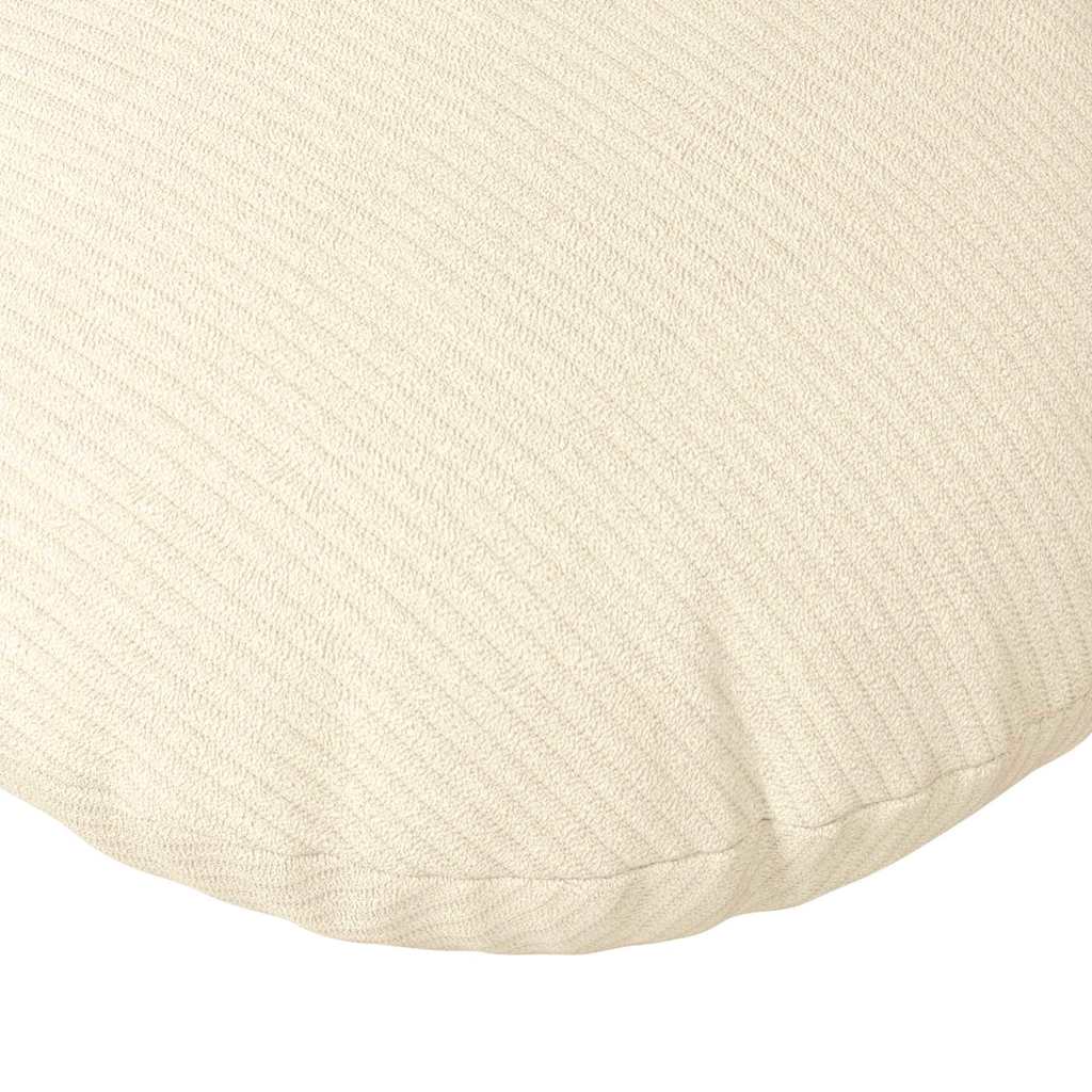 Μαξιλάρια καθισμάτων 2 pcs Κρεμ Ø 40 cm Υφασμάτινο Κορντουρά
