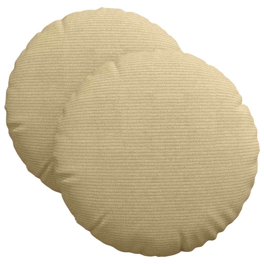 Μαξιλάρια καθισμάτων 2 pcs Γκρι Πράσινο Ø 40 cm
