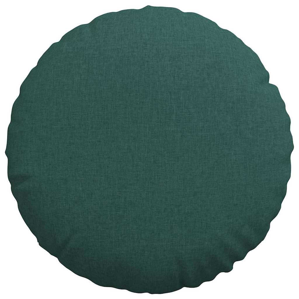 Μαξιλάρια καθισμάτων 2 pcs Σκούρο Πράσινο Ø50 x 19 εκ ύφασμα