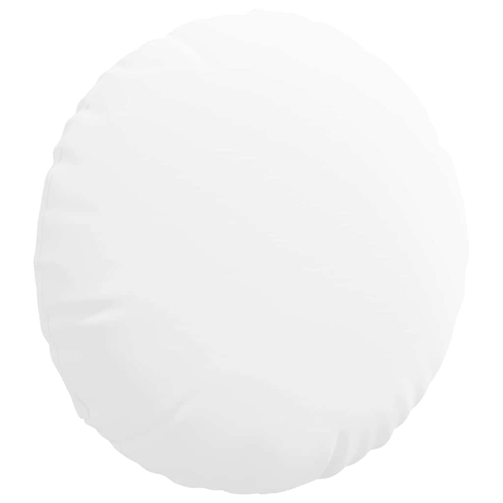 Μαξιλάρια καθισμάτων 2 pcs Λευκό Ø50 x 19 εκ ύφασμα