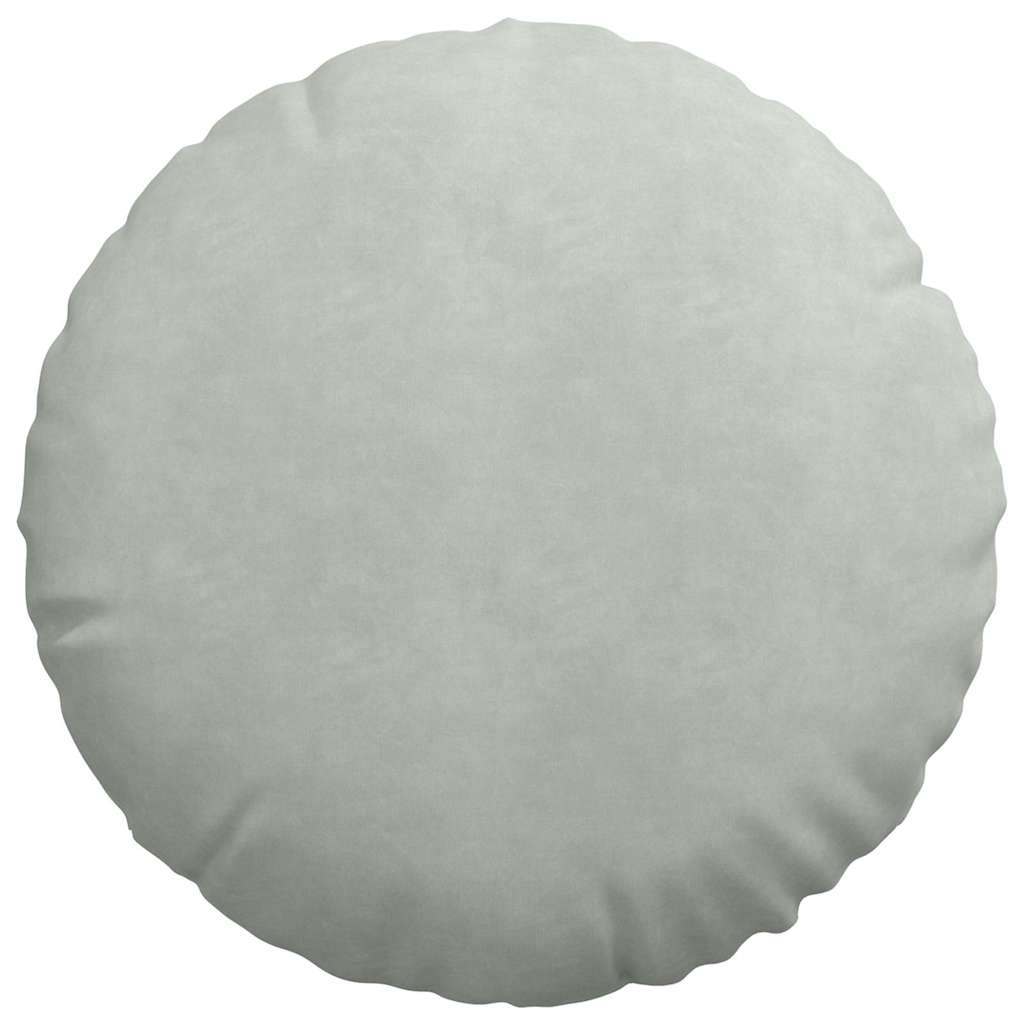 Μαξιλάρια καθισμάτων 2 pcs Ανοιχτό γκρι Ø50 x 19 εκ Βελούδο