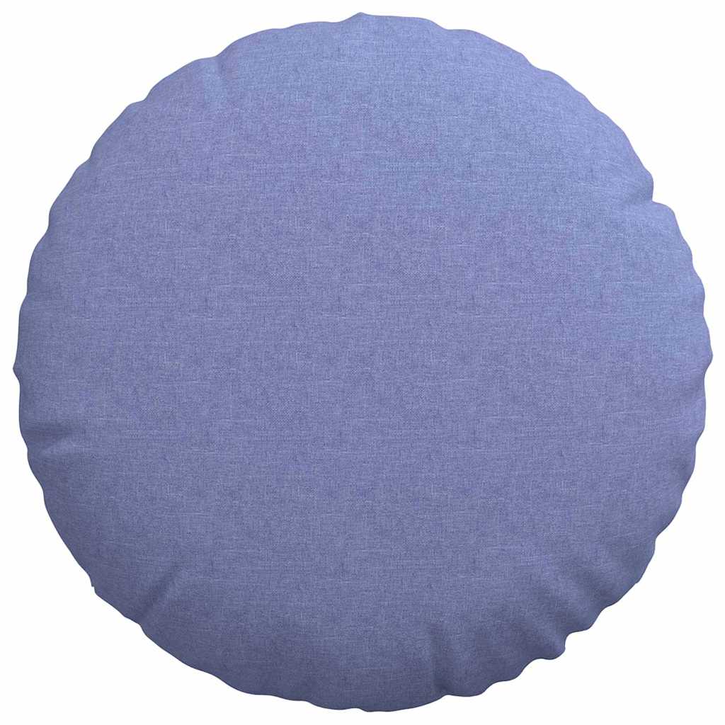 Μαξιλάρια καθισμάτων 2 pcs Μπλε τζην Ø60 x 21 εκ ύφασμα