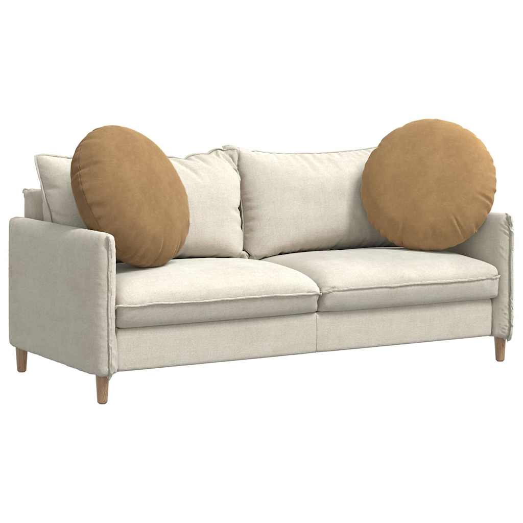 Μαξιλάρια καθισμάτων 2 pcs Καφέ Ø60 x 21 εκ Βελούδο