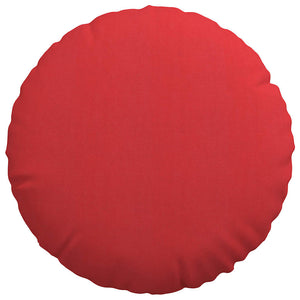 Μαξιλάρια καθισμάτων 2 τμχ. Ύφασμα Κόκκινο Ø80 x 29 εκ