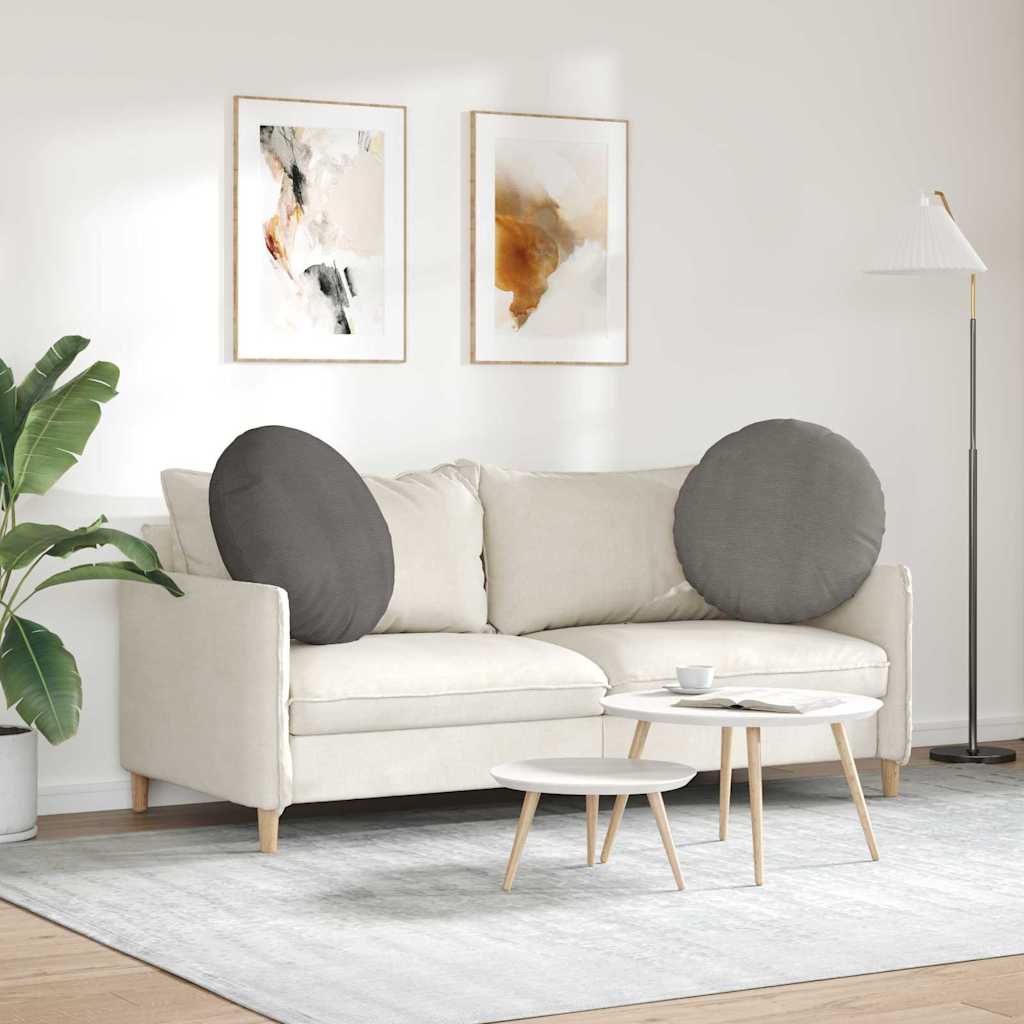 Μαξιλάρια καθισμάτων 2 pcs Ανοιχτό γκρι Ø 80 cm