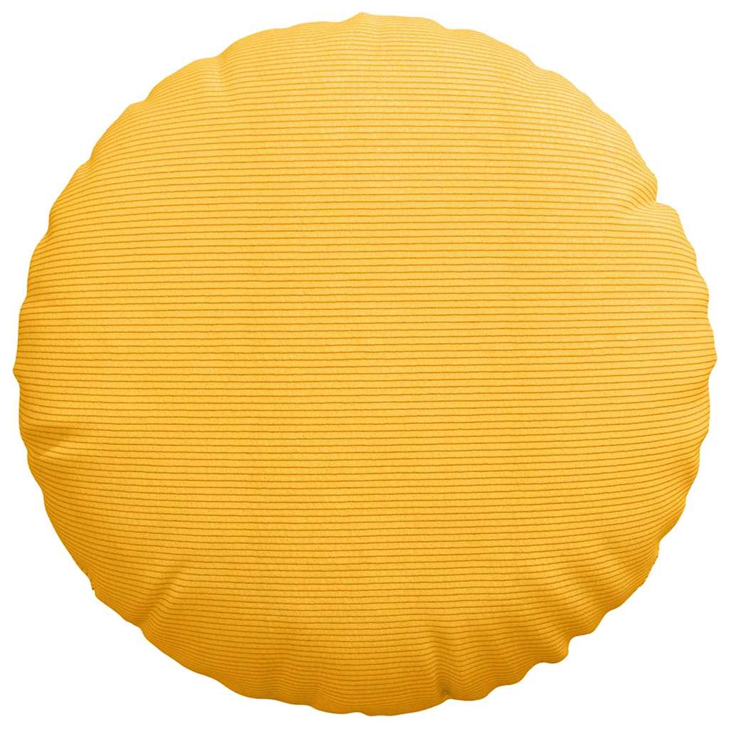Μαξιλάρια καθισμάτων 2 pcs Απαλό Κίτρινο Ø 80 cm