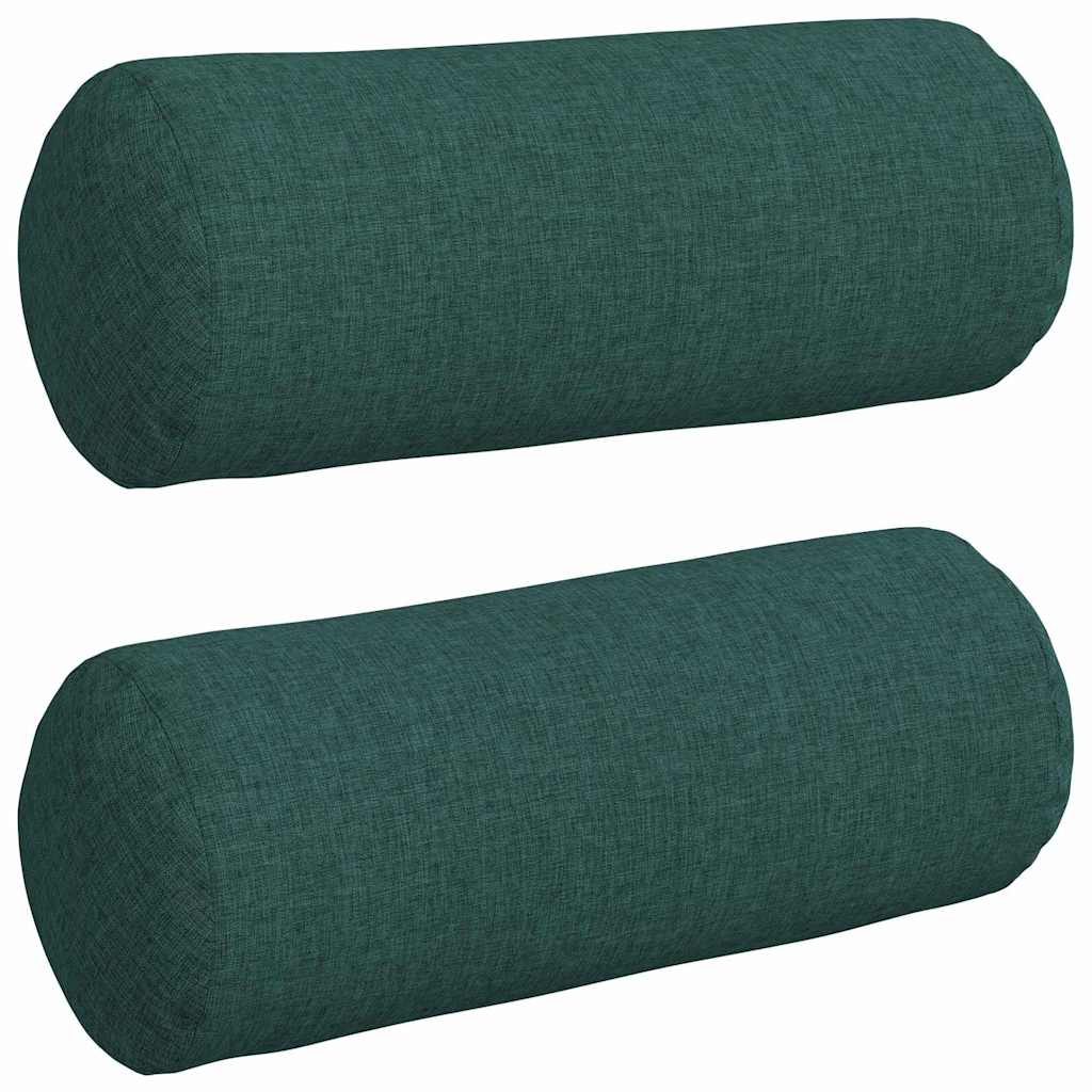 Μαξιλάρια Στήριγμα 2 pcs Σκούρο Πράσινο Ø 15 x 40 εκ ύφασμα