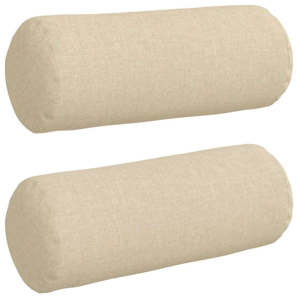 Μαξιλάρια Στήριγμα 2 pcs Κρεμ Ø 15 x 40 εκ ύφασμα