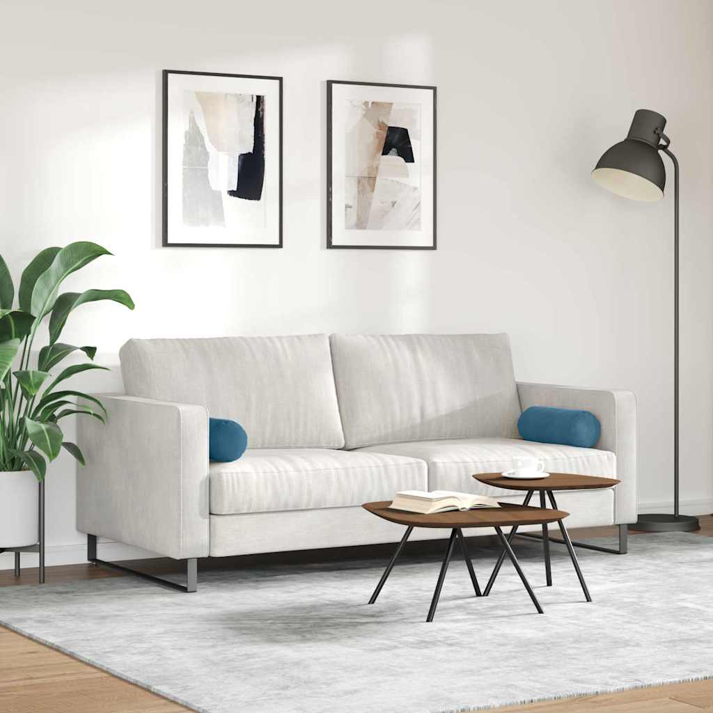 Μαξιλάρια Στήριγμα 2 pcs Μπλε Ø 15 x 40 εκ Υφασμάτινο Κορντουρά