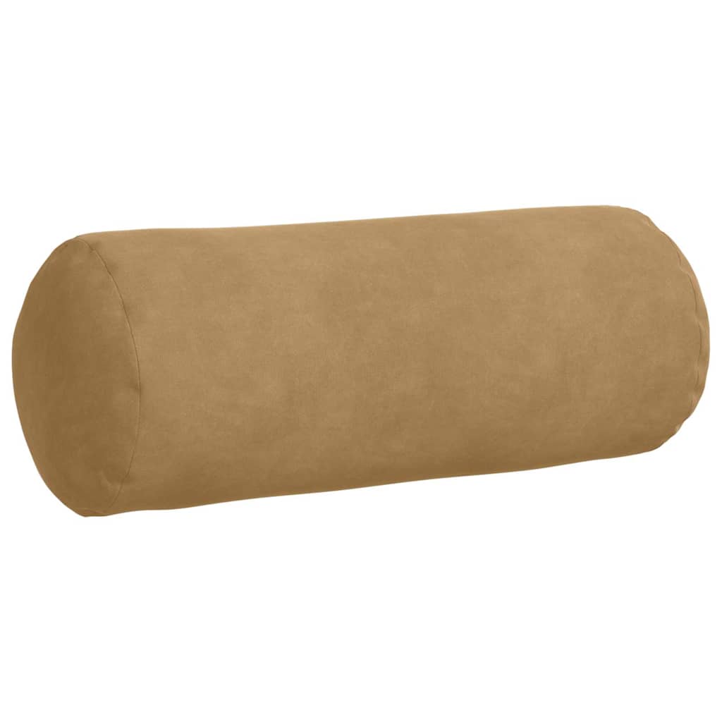 Μαξιλάρια Στήριγμα 2 pcs Καφέ Ø 15 x 40 εκ Υφασμάτινο Κορντουρά - Pakobazaar