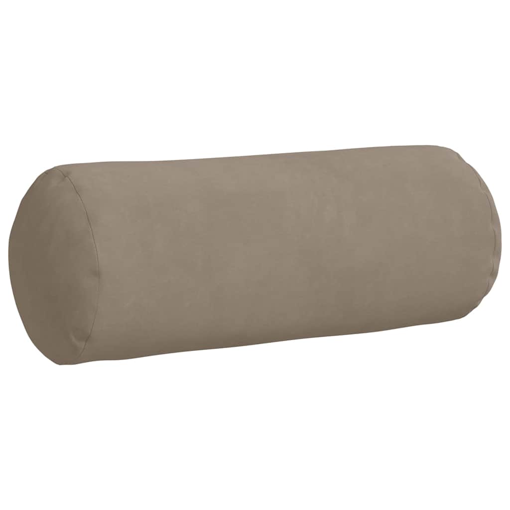 Μαξιλάρια Στήριγμα 2 pcs Taupe Ø 15 x 40 εκ Ύφασμα Μικροΐνας