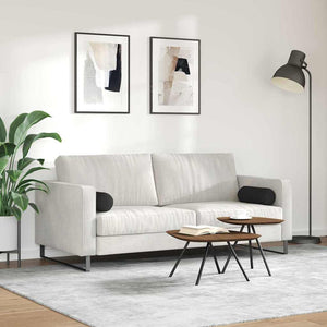 Μαξιλάρια Στήριγμα 2 pcs Μαύρο Ø 15 x 40 εκ Ύφασμα Μικροΐνας