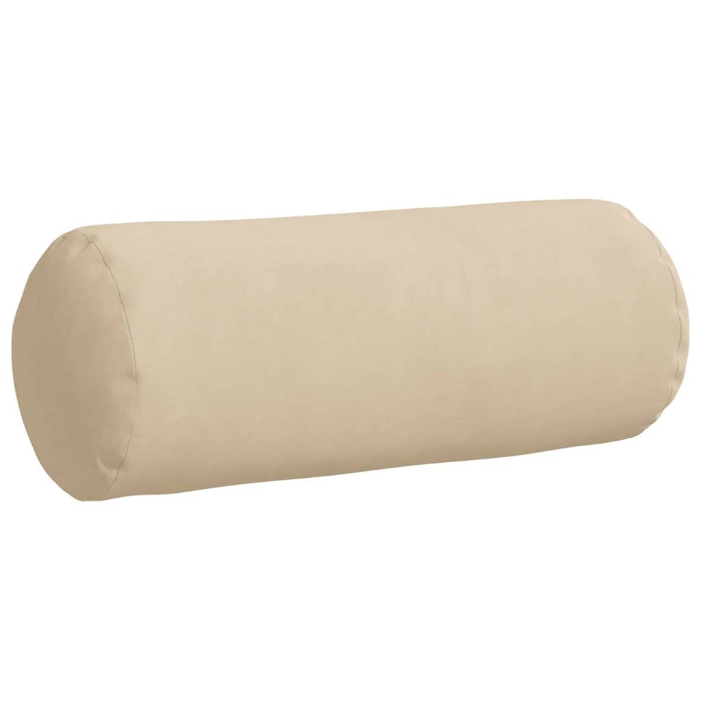 Μαξιλάρια Στήριγμα 2 pcs Κρεμ Ø 15 x 40 εκ Ύφασμα Μικροΐνας