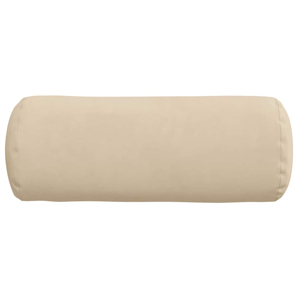 Μαξιλάρια Στήριγμα 2 pcs Κρεμ Ø 15 x 40 εκ Ύφασμα Μικροΐνας