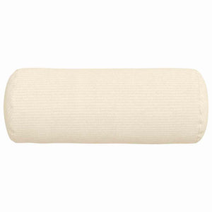 Μαξιλάρια Στήριγμα 2 pcs Κρεμ Ø 15 x 40 εκ Υφασμάτινο Κορντουρά