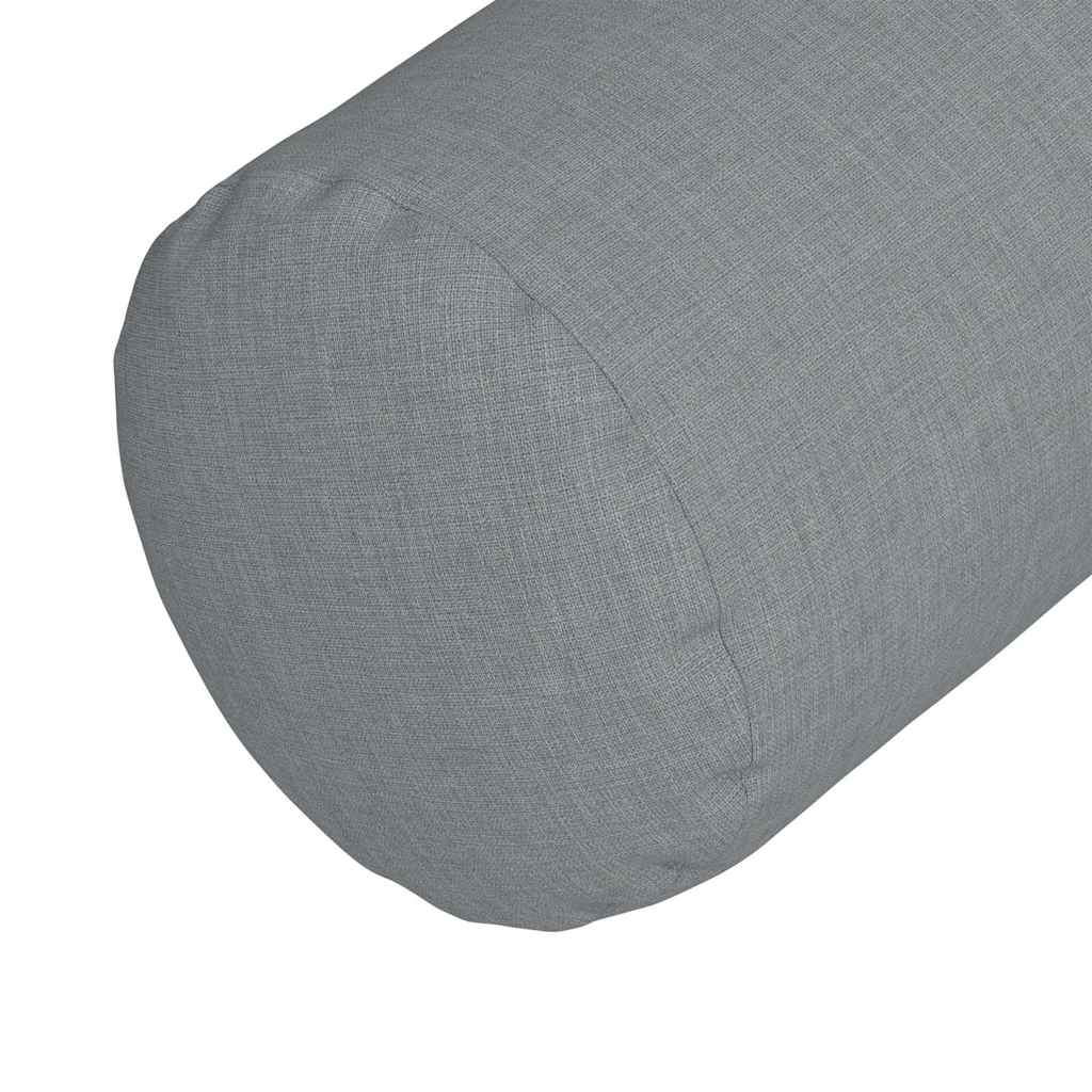 Μαξιλάρια Στήριγμα 2 pcs Ανοιχτό γκρι Ø 25 x 70 cm ύφασμα - Pakobazaar
