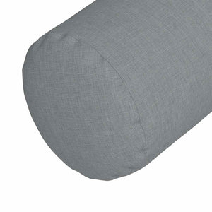 Μαξιλάρια Στήριγμα 2 pcs Ανοιχτό γκρι Ø 25 x 70 cm ύφασμα - Pakobazaar