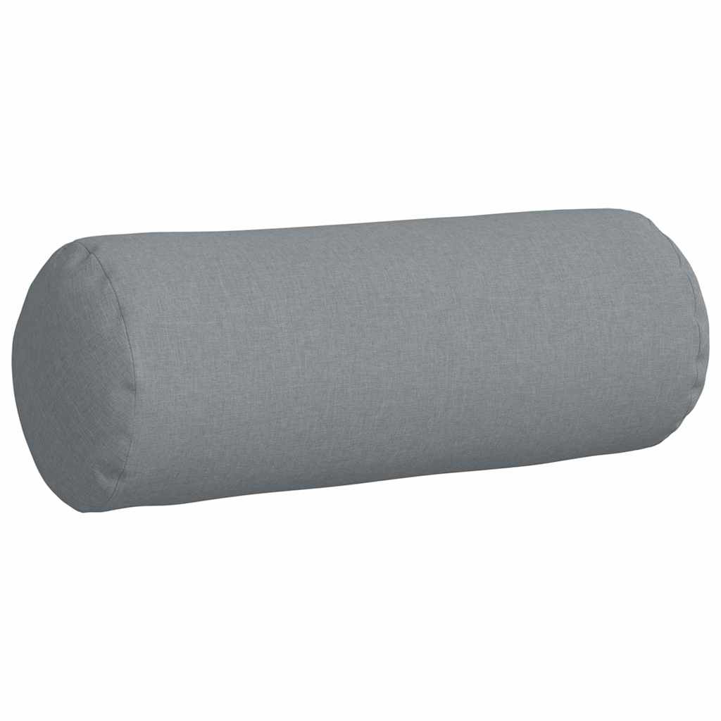 Μαξιλάρια Στήριγμα 2 pcs Ανοιχτό γκρι Ø 25 x 70 cm ύφασμα - Pakobazaar