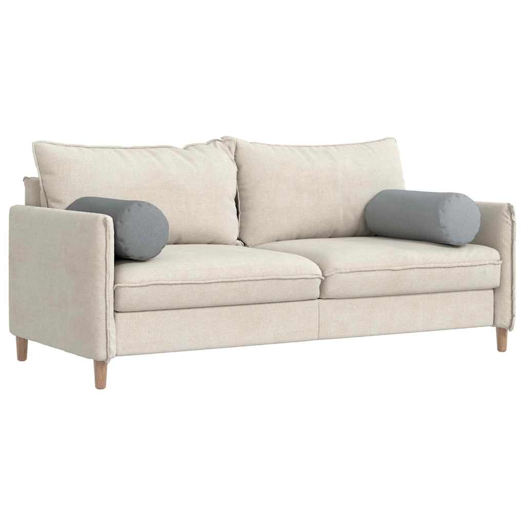 Μαξιλάρια Στήριγμα 2 pcs Ανοιχτό γκρι Ø 25 x 70 cm ύφασμα - Pakobazaar