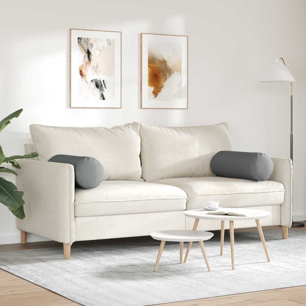 Μαξιλάρια Στήριγμα 2 pcs Σκούρο Γκρι Ø 25 x 70 cm ύφασμα