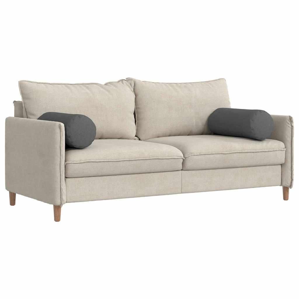 Μαξιλάρια Στήριγμα 2 pcs Σκούρο Γκρι Ø 25 x 70 cm ύφασμα