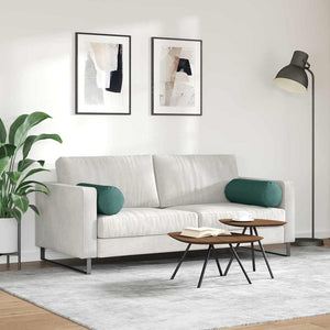 Μαξιλάρια Στήριγμα 2 pcs Σκούρο Πράσινο Ø 25 x 70 cm ύφασμα