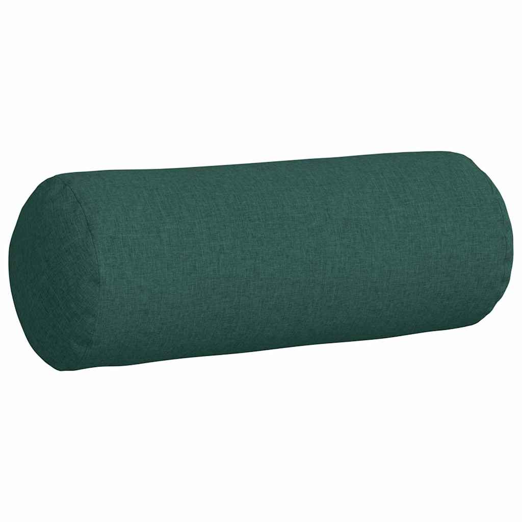 Μαξιλάρια Στήριγμα 2 pcs Σκούρο Πράσινο Ø 25 x 70 cm ύφασμα