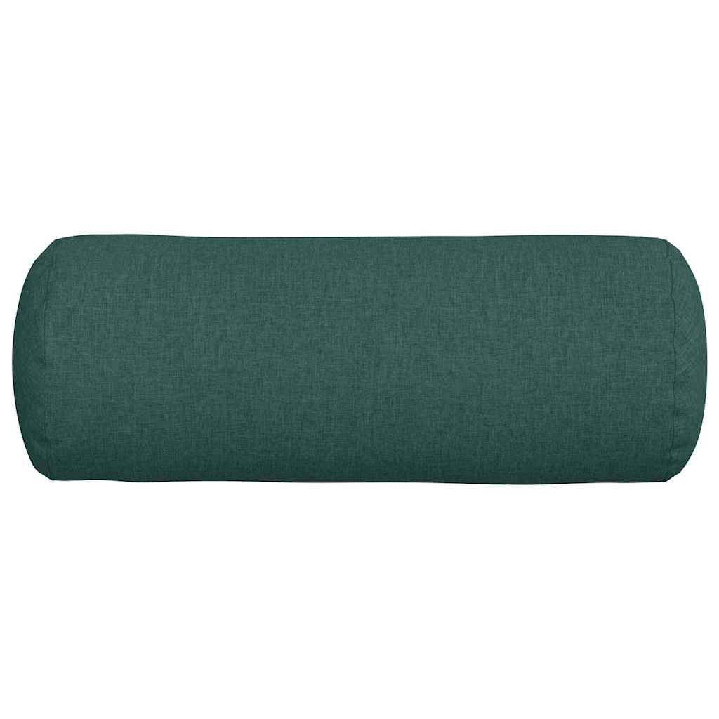 Μαξιλάρια Στήριγμα 2 pcs Σκούρο Πράσινο Ø 25 x 70 cm ύφασμα