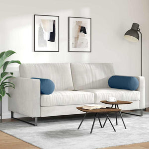 Μαξιλάρια Στήριγμα 2 pcs Μπλε Ø 25 x 70 cm ύφασμα - Pakobazaar